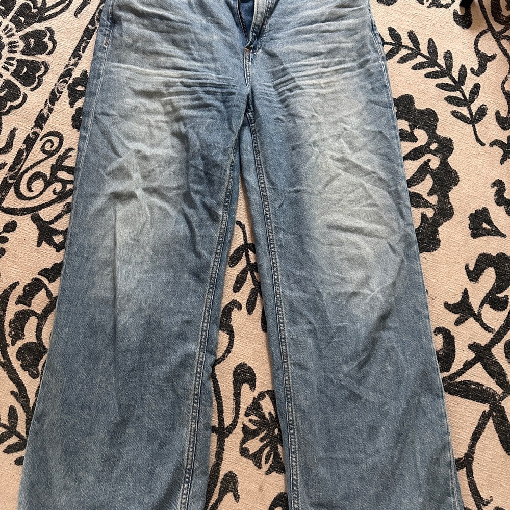 Rag & Bone midrise wide leg Logan.